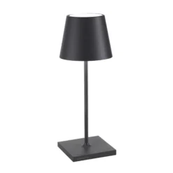 Zafferano Poldina mini Akku-Tischlampe IP65 grau