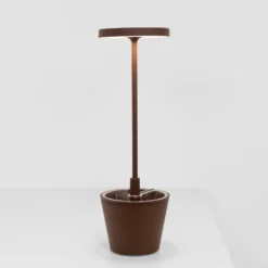Zafferano Poldina Reverso Akku-Tischlampe corten
