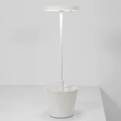 Zafferano Poldina Reverso Akku-Tischlampe weiß