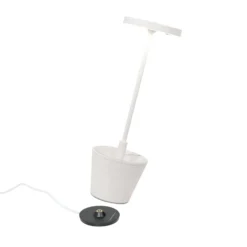Zafferano Poldina Reverso Akku-Tischlampe weiß