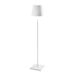 Zafferano Poldina XXL Akku-Stehlampe IP54 weiß