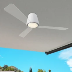 Zeitloser Deckenventilator Garbí mit LED-Licht